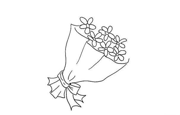 一束花的画法一步步教你学画一束花的简笔画步骤图片大全