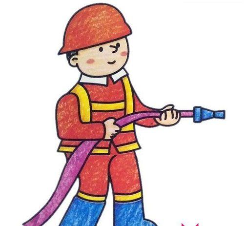 儿童消防安全绘画图片简笔画