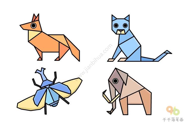 折纸创意简笔画学画小动物