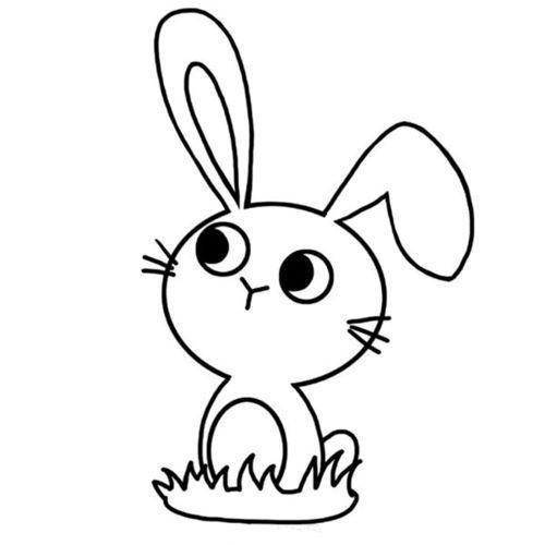 动物简笔画 可爱 简单 小兔子