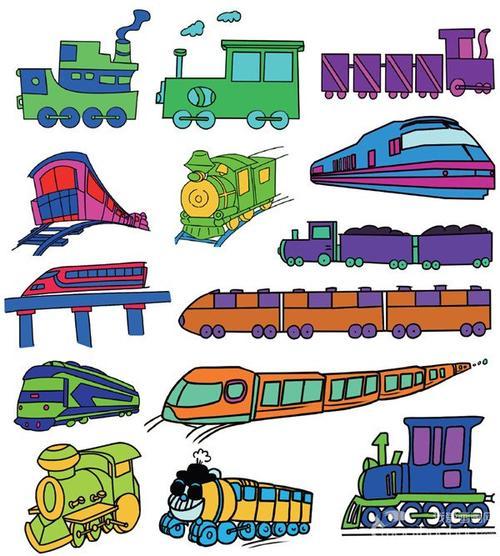 火车简笔画幼儿有颜色简笔画教程小火车况且况且况且长火车简笔画彩色