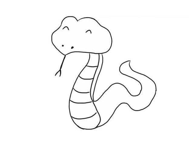 简单眼镜蛇简笔画怎么画蛇的图片蛇的图片简笔画大全欣赏蛇的简笔画