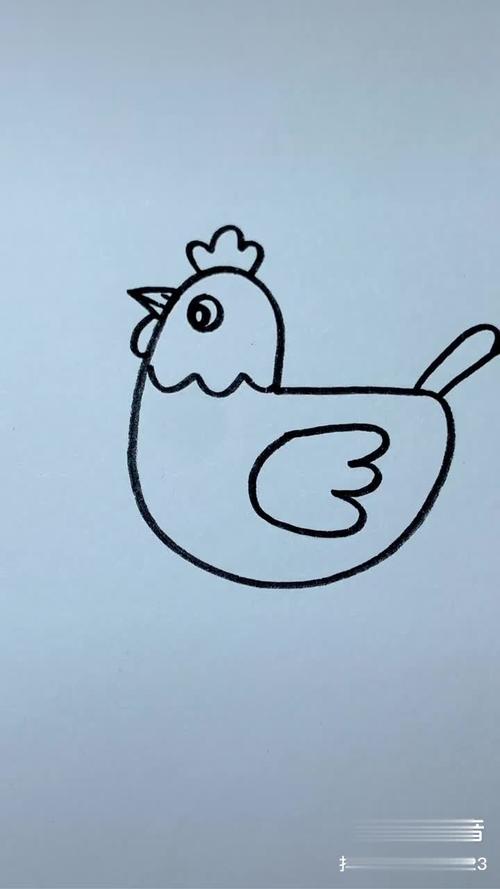 简笔画母鸡简笔画教程 画画-母婴亲子视频-搜狐视频
