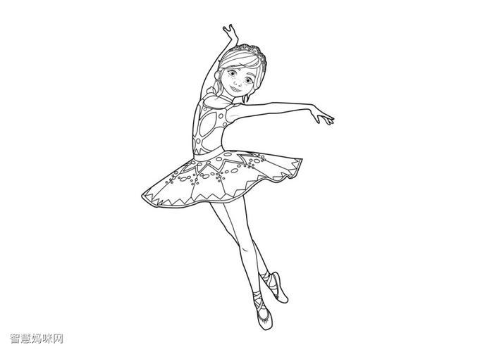 芭蕾舞小女孩怎么画简笔画