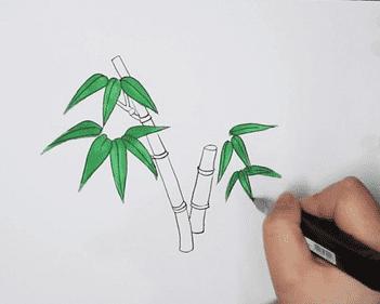 儿童竹子画法简笔画