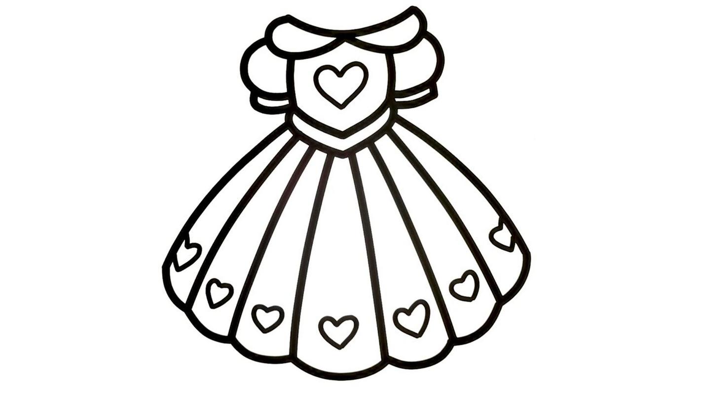 【简笔画素材分享13】3款简单可爱的公主裙 分享3款可爱公主裙高清