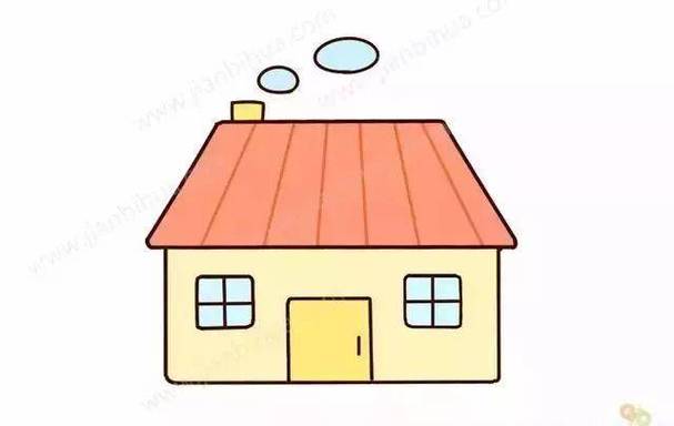 简笔画房子屋顶颜色搭配