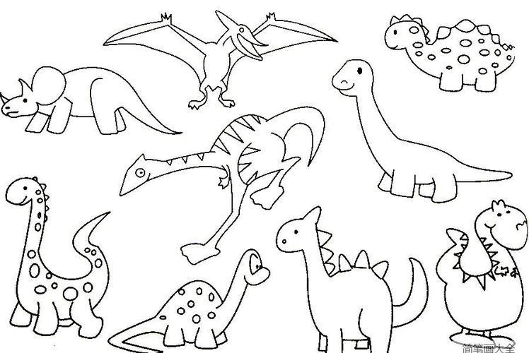 恐龙要怎么画 帅气简笔画