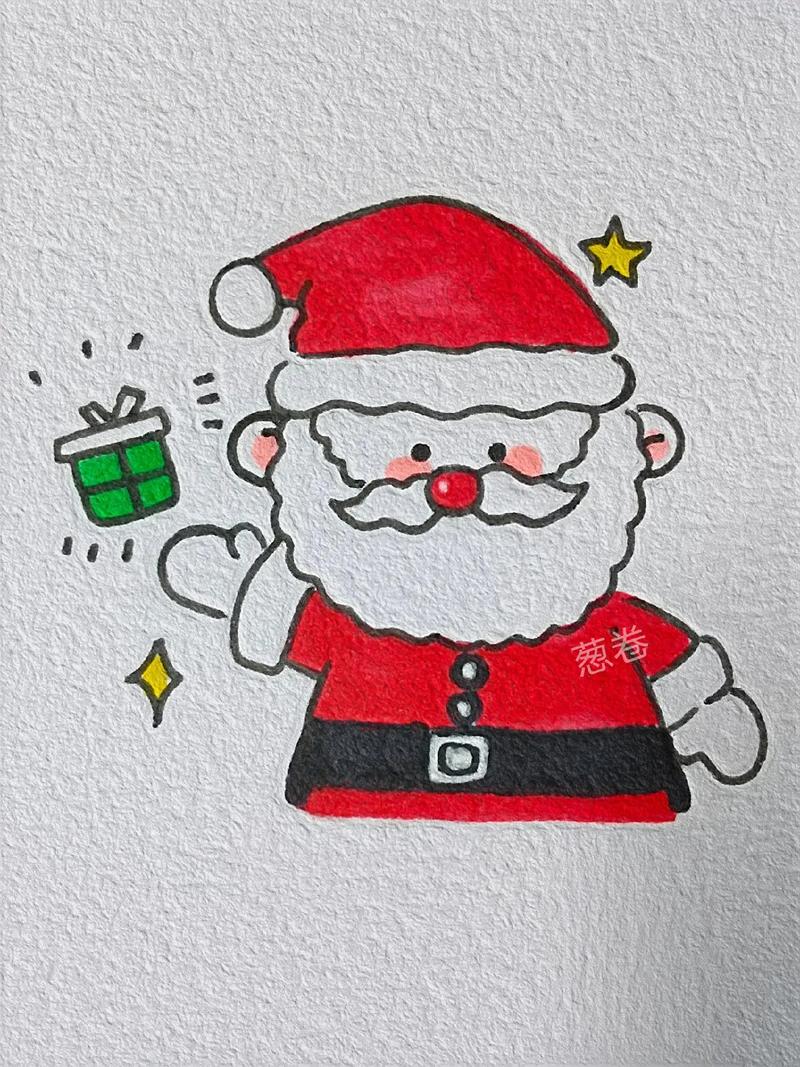 圣诞老人简笔画教程