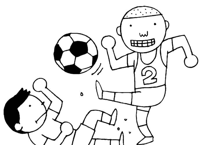 踢足球的小朋友怎么画简笔画
