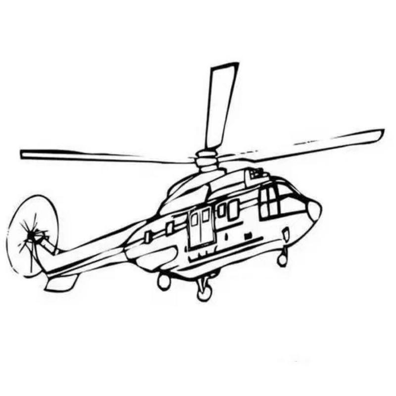 直升飞机 | 简笔画 | 绘画 绘画掌握的是方法和思路 让画画变得更简单