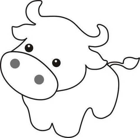 牛的动画图片简笔画