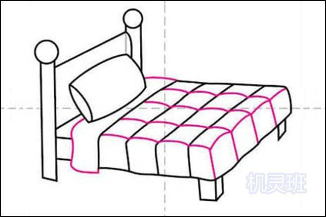 床的简笔画 画法 步骤 简单