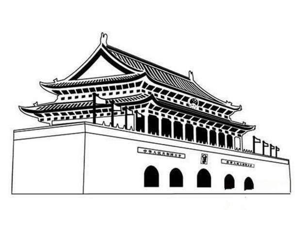 具有北京代表性的地点简笔画