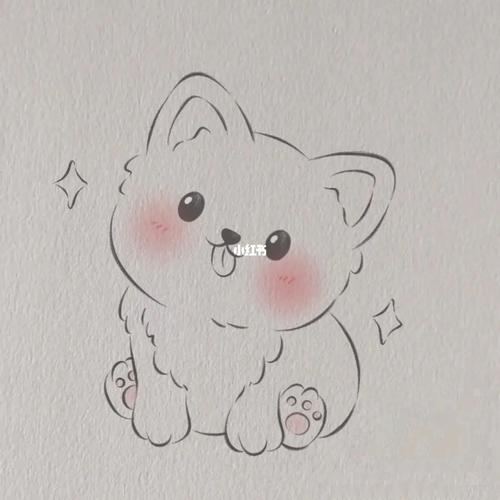 可爱小狗简笔画1