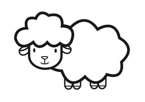 小学生简笔画动物羊