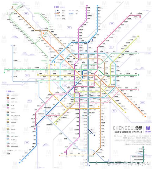 成都2025年地铁规划图2020年8月15日更新