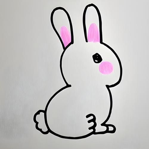 动漫兔子简笔画 可爱