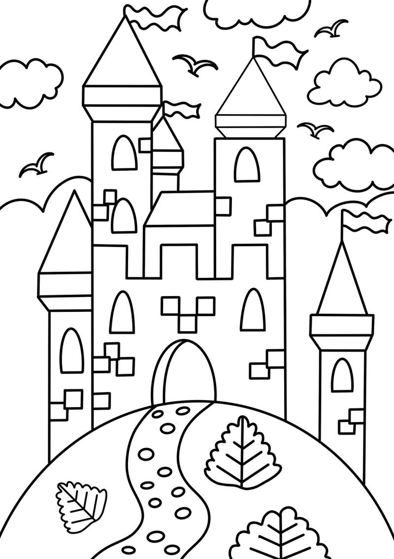 城堡98 房子 创意画 儿童画 简笔画