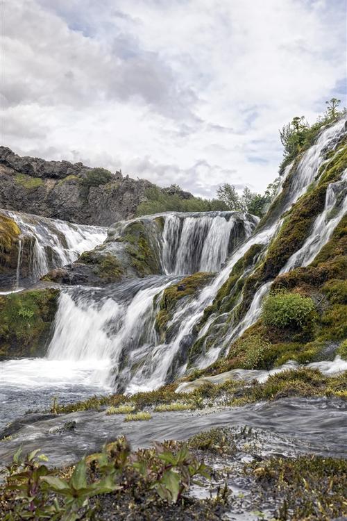 冰岛,瀑布,水流 iphone 壁纸
