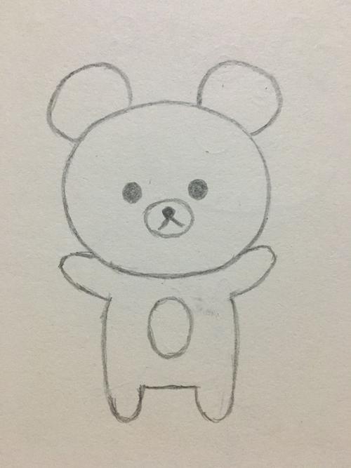 小熊可爱简笔画