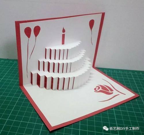 3d立体蛋糕贺卡的制作方法 教程
