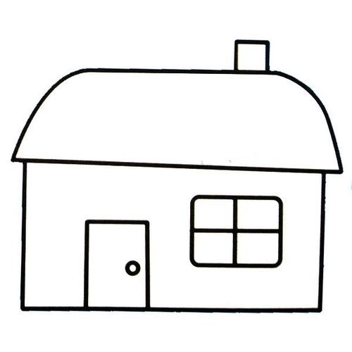 3-5岁幼儿房子简笔画