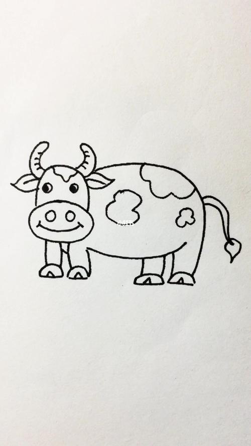 简笔画小牛怎么画