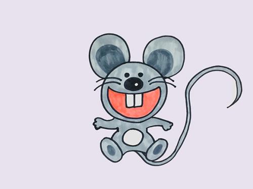 老鼠简笔画简单可爱又漂亮