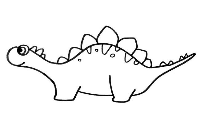 3-6岁儿童简笔画恐龙