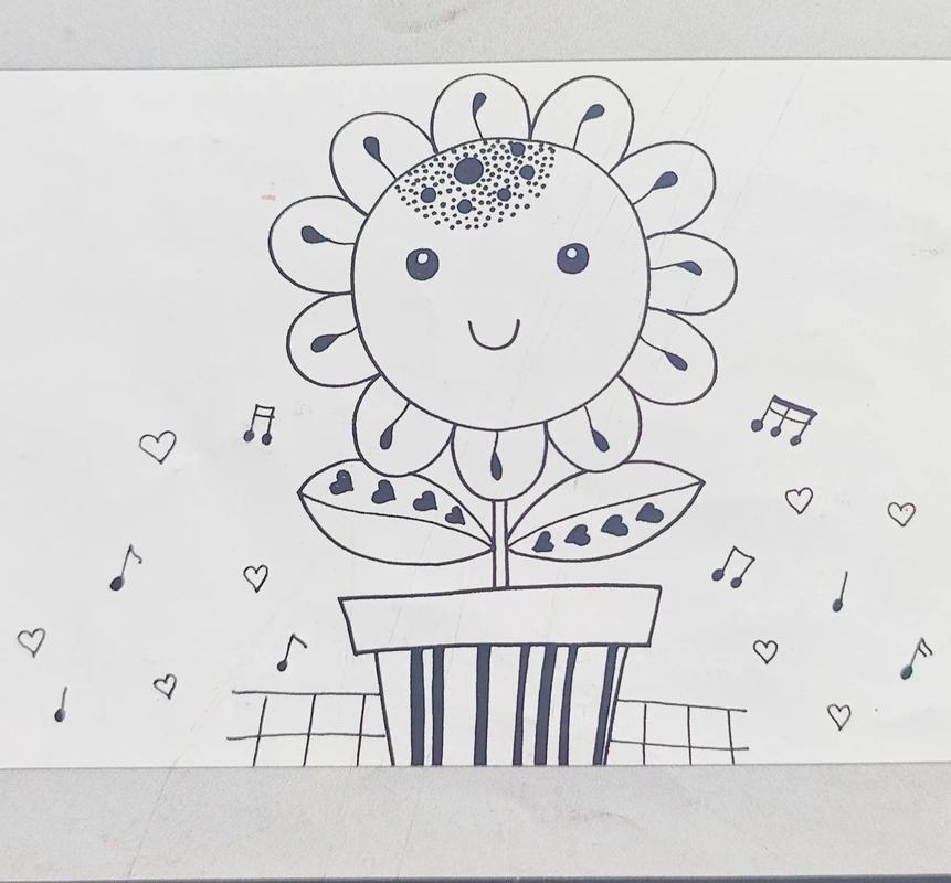 太阳花的画法简笔画图片