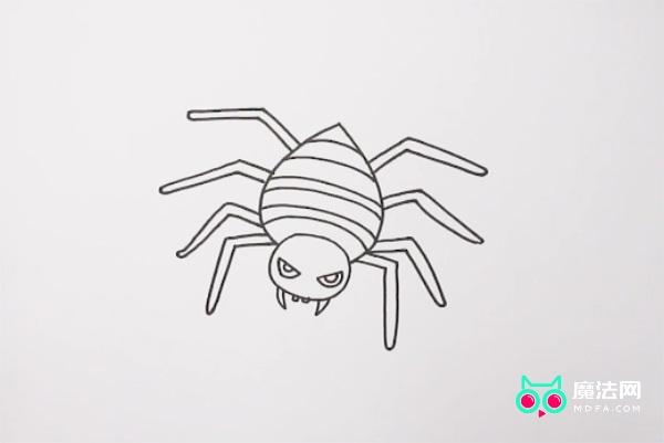 马克笔简笔画蜘蛛