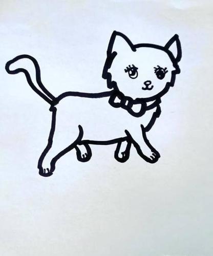 儿童简笔画小猫咪怎么画