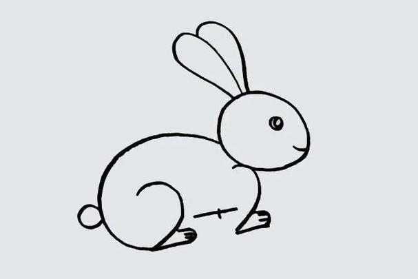 兔子简笔画怎么画简单又漂亮(步骤图解)-简笔画大全-爱宝贝网
