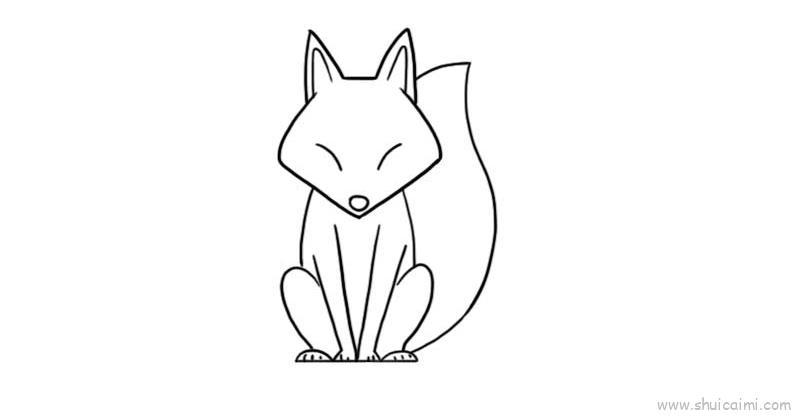狐狸儿童画怎么画 狐狸简笔画画法