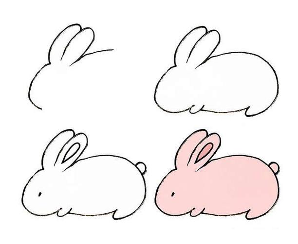 可爱的小兔子简笔画步骤图片
