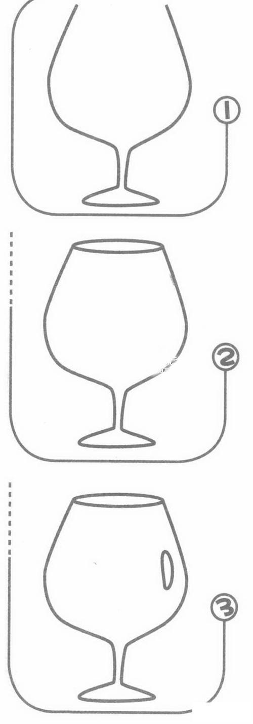 步骤教程酒杯简笔画简单画法怎么画高脚酒杯酒杯的画图解简笔画图片