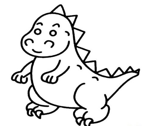 恐龙简笔画教程图解精选 恐龙简笔画