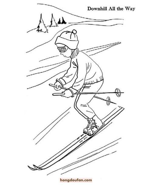 冬运会运动员简笔画