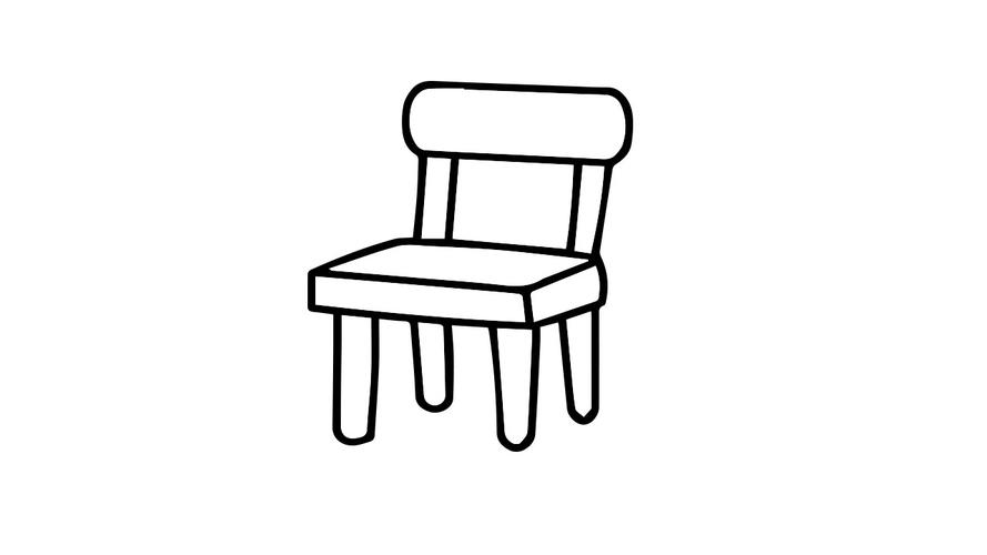 椅子怎么画 - 简笔画 - 懂得