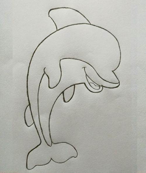 海豚简笔画大全可爱