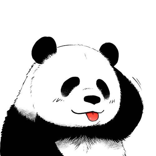 熊猫头像背景图