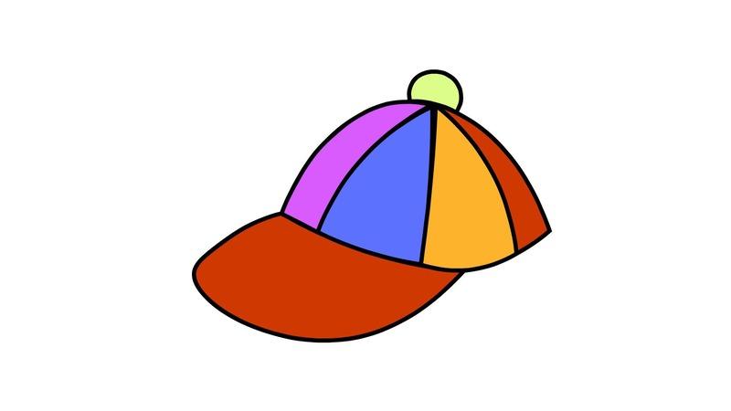 帽子的简笔画简单漂亮有颜色
