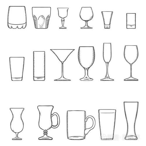 酒杯,鸡尾酒和软饮料插画-正版商用图片0gg040-摄图新视界