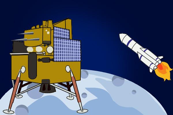 嫦娥5号运载器简笔画