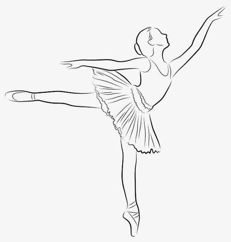跳芭蕾舞的小女孩怎么画简笔画
