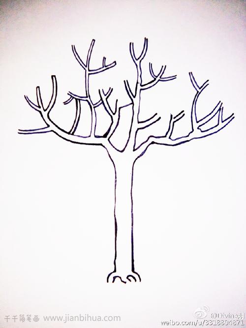 一棵树怎么画简笔画