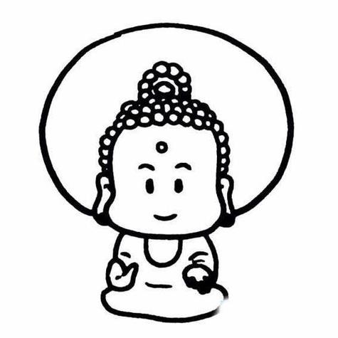 西游记中的佛祖简笔画