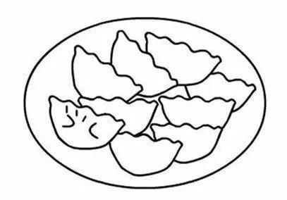 饺子简笔画超级简单