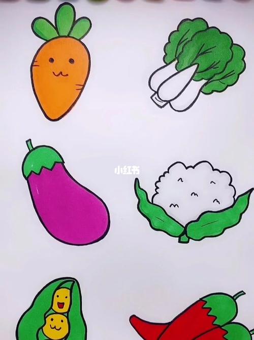 简笔画各蔬菜